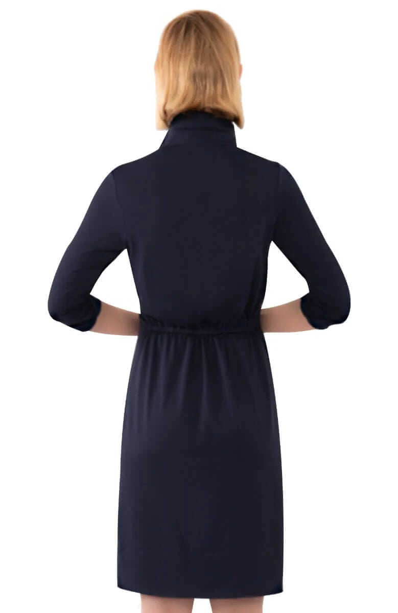 Twist & Shout Dress - Solid Navy