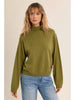 Lime Green Knitted Turtleneck Sweater