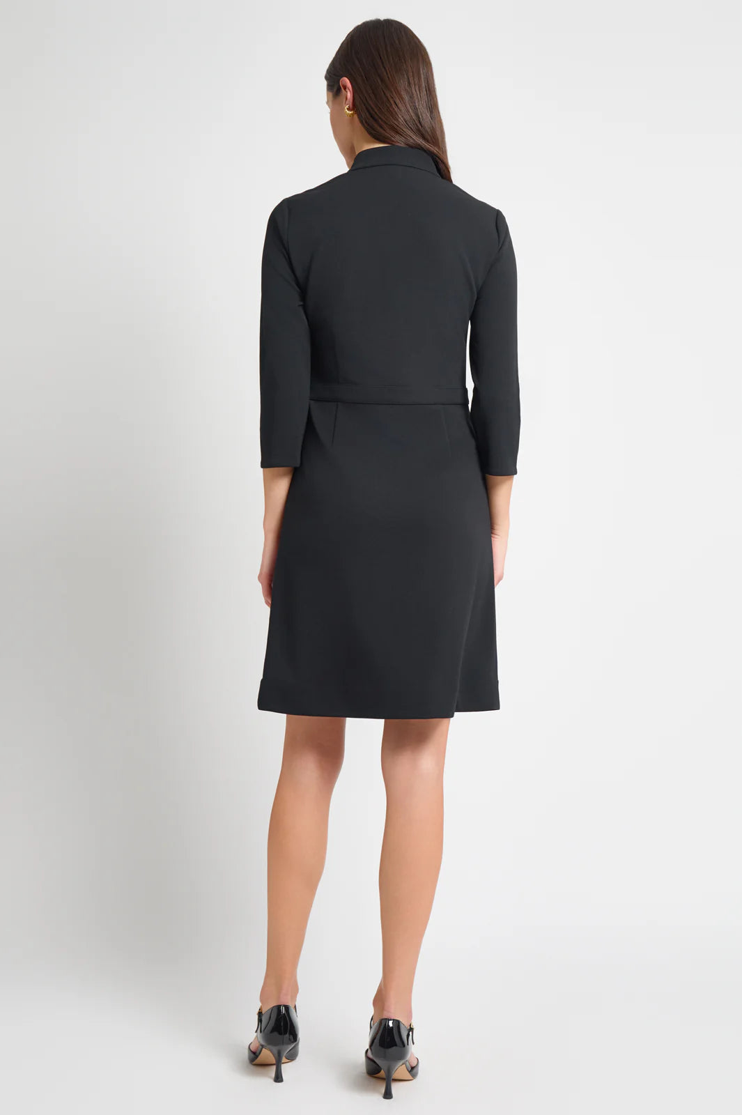 Stretch Deco Crepe Utility Sheath Dress