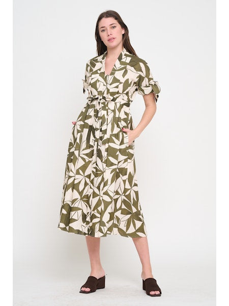 Emerald Canopy Shirt Dress