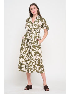 Emerald Canopy Shirt Dress