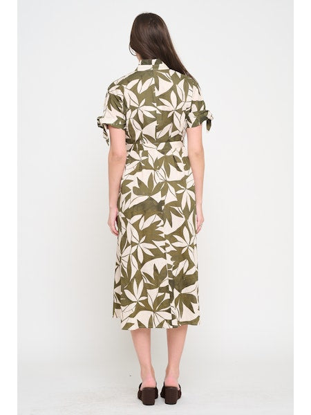 Emerald Canopy Shirt Dress