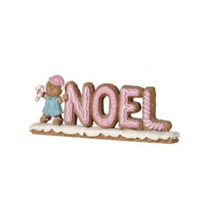 8" RESIN "NOEL" CANDY TABLE PIECE