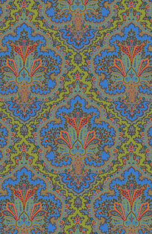 Scorching Hot Dress - Passion Paisley-Olive