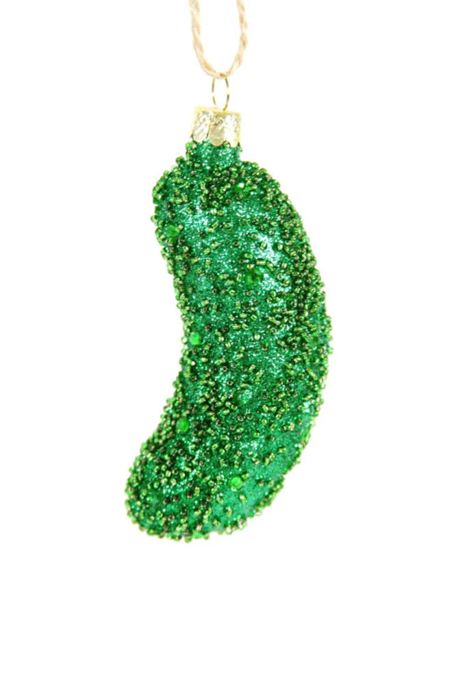 JEWELED PICKLE ORNAMENT
