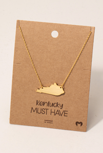 Kentucky State Pendant Necklace