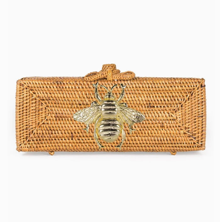 Colette Natural with Gold Bee Charms Bag