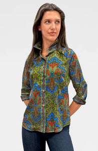 Boyfriend Shirt- Passion Paisley