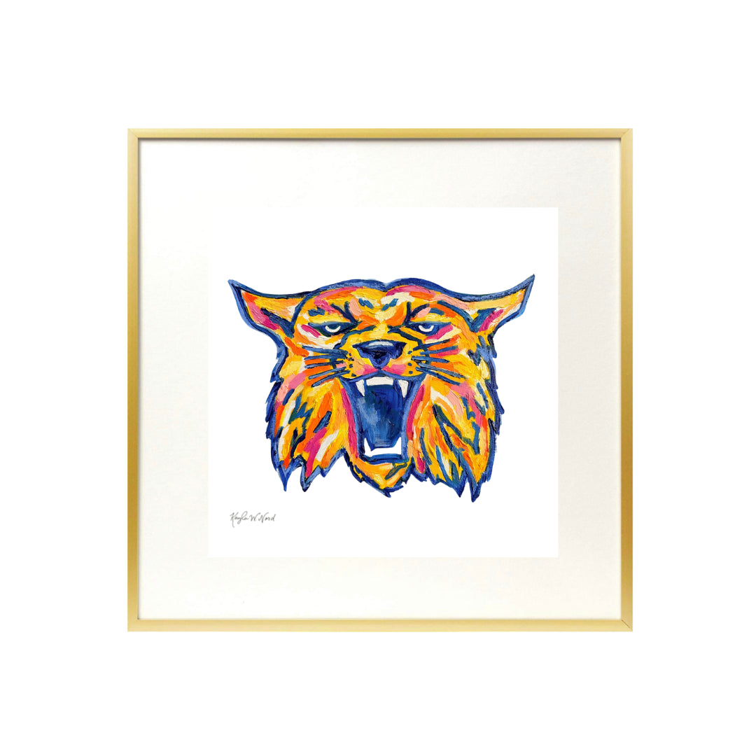 "The Wildcat" White Background (PRINT) 5X5