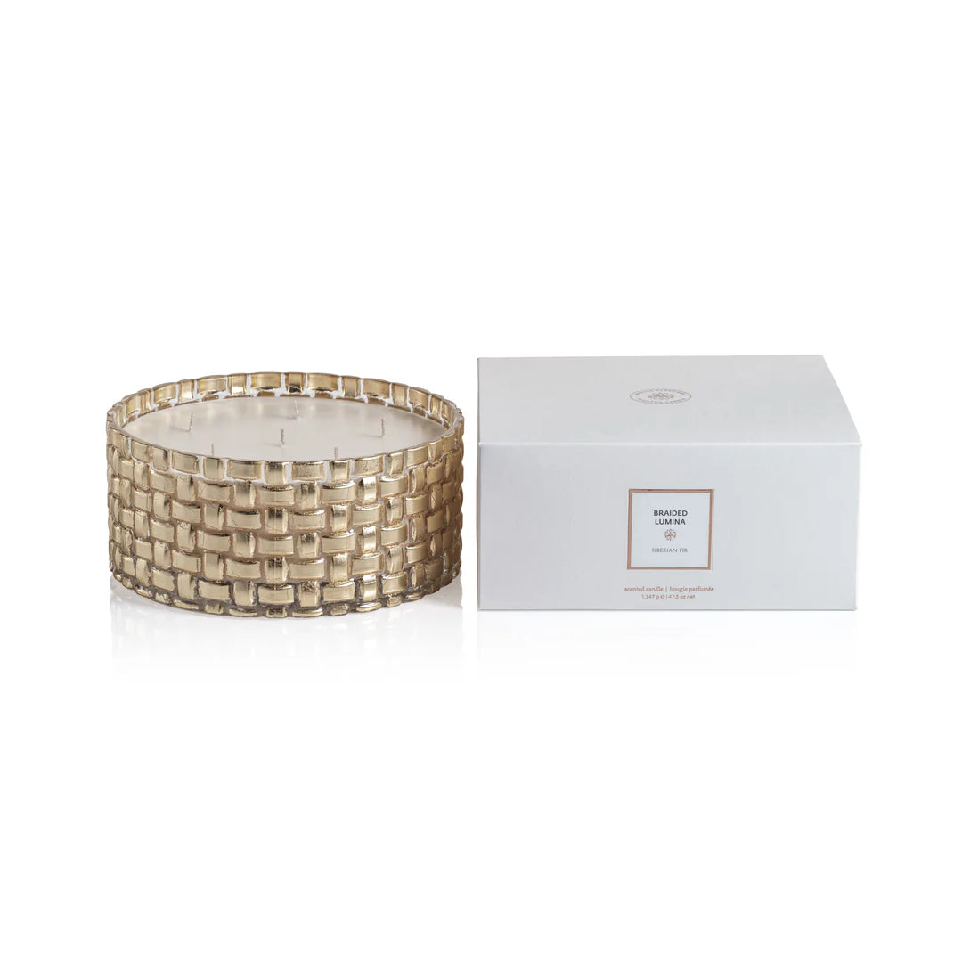Braided Lumina Scented Candle - Six Wick