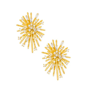 Crystal Starburst Stud Earring