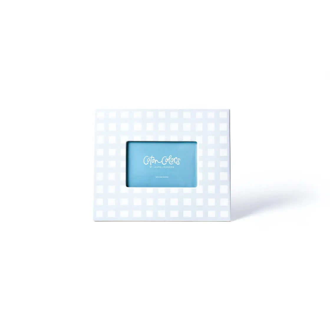 Blue Gingham Rectangle Frame
