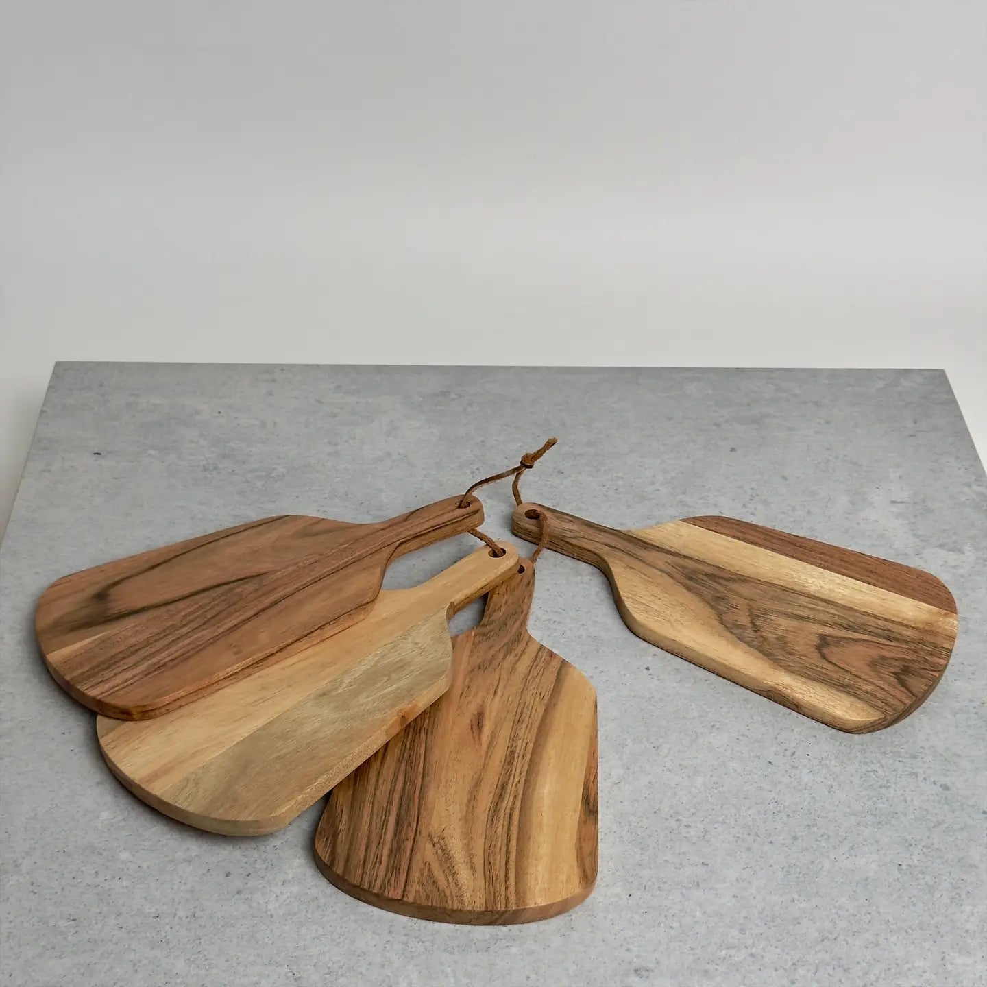 Acacia Wood Chese Board - Set of Four