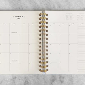 Aug 2025-July 2026 12-Month Planner, Peach Book Cloth