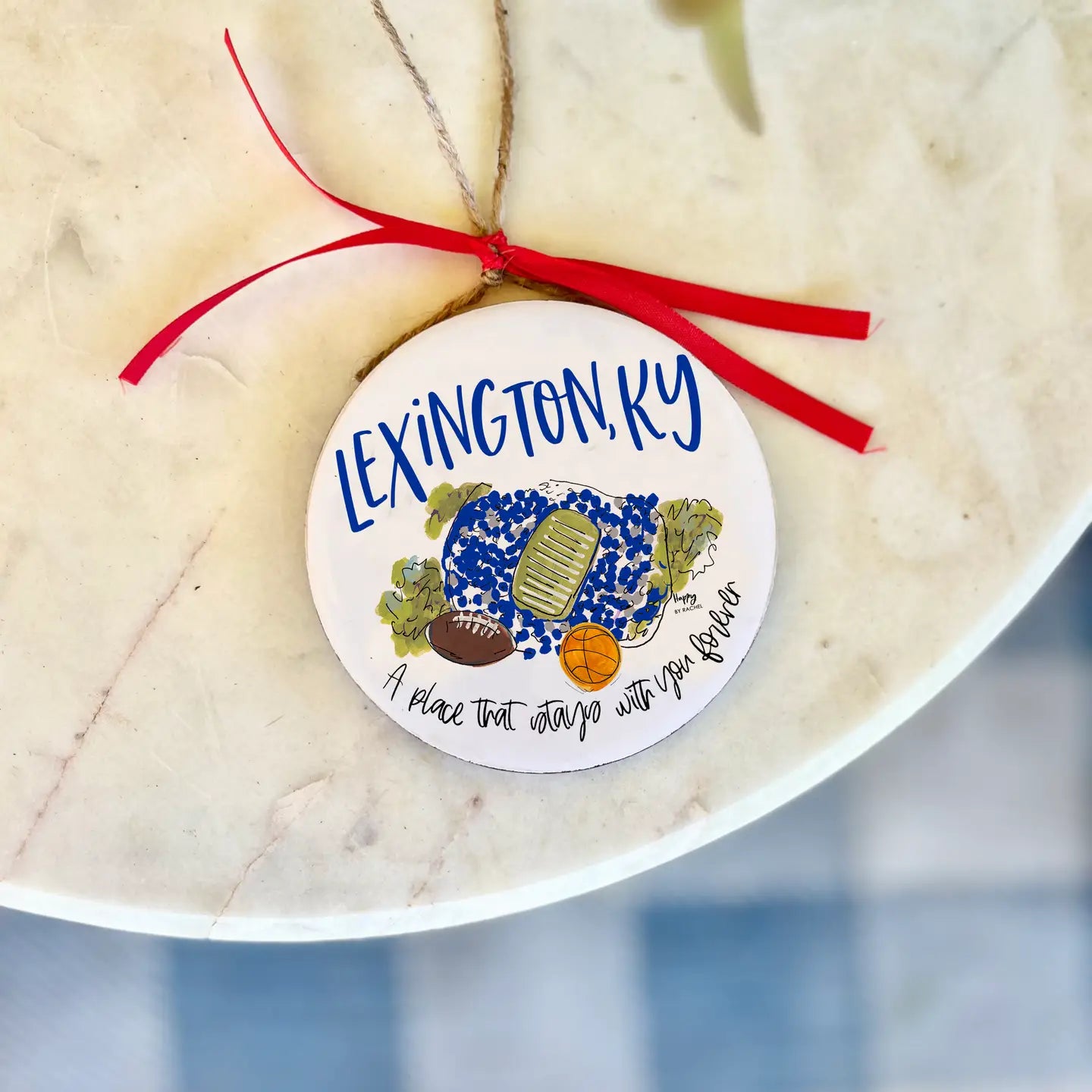 Lexington, Ky College Town Christmas Ornament