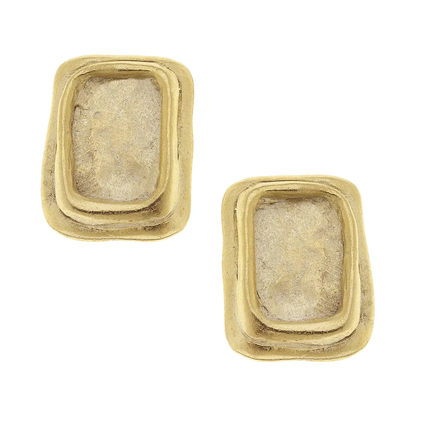 Gold Clip Earrings