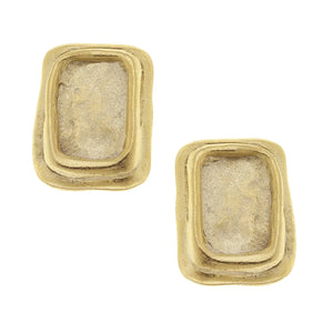 Gold Clip Earrings