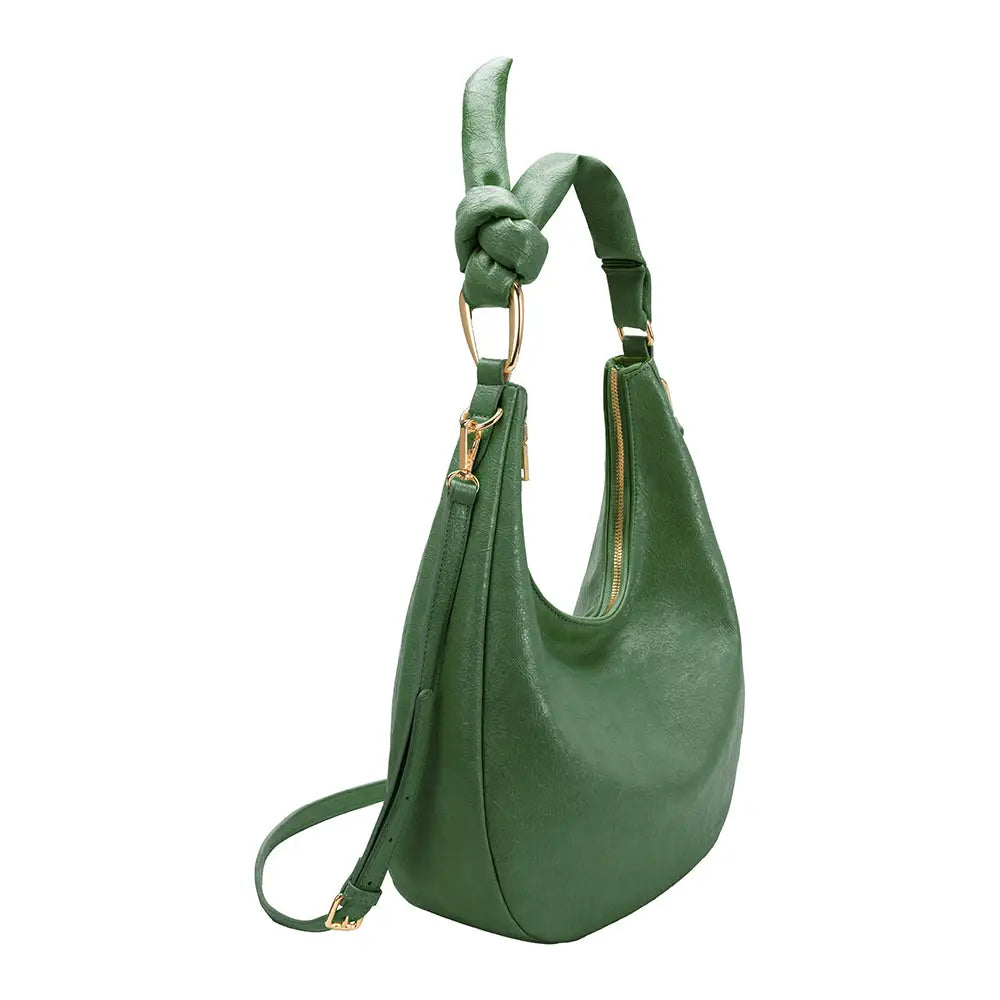 Lilie Green Recycled Vegan Shoulder Bag