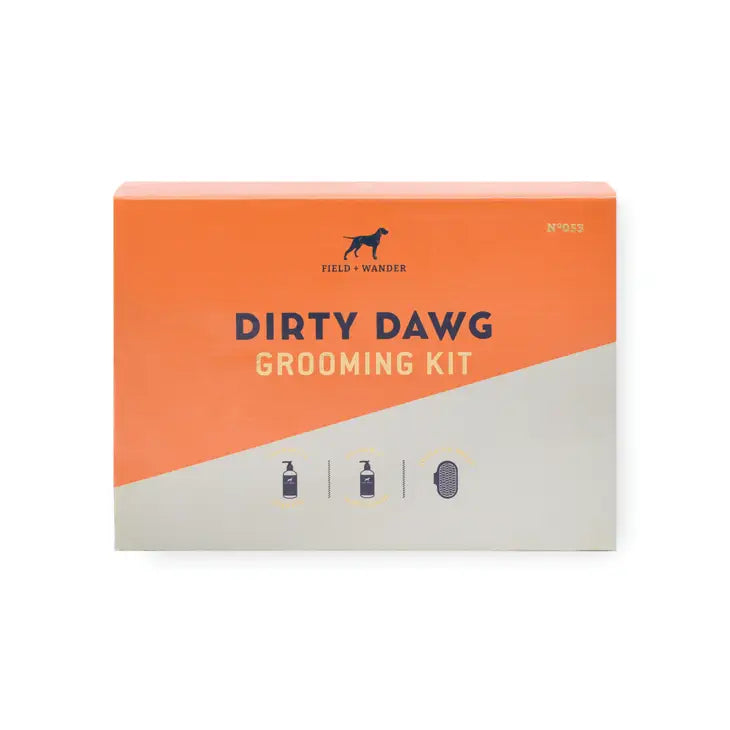 Dirty Dawg Grooming Set - Shampoo, Conditioner, Brush