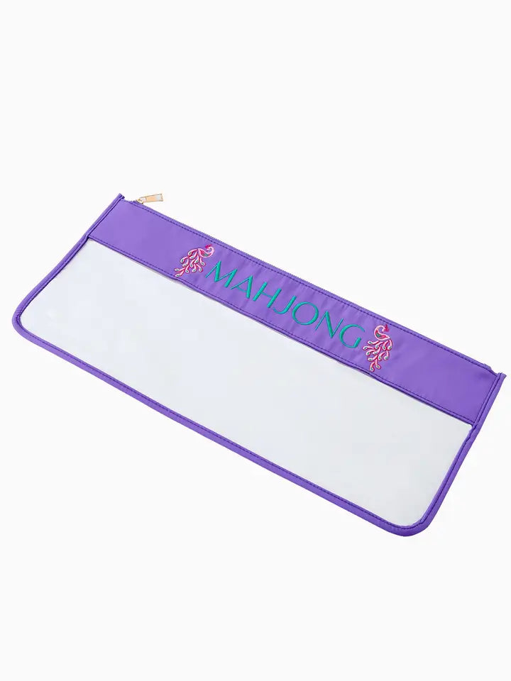 Purple Peacock Mahjong Bag