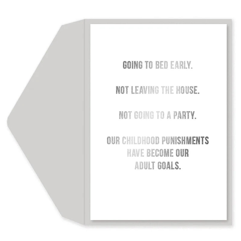 Childhood Punishments Birthday Card