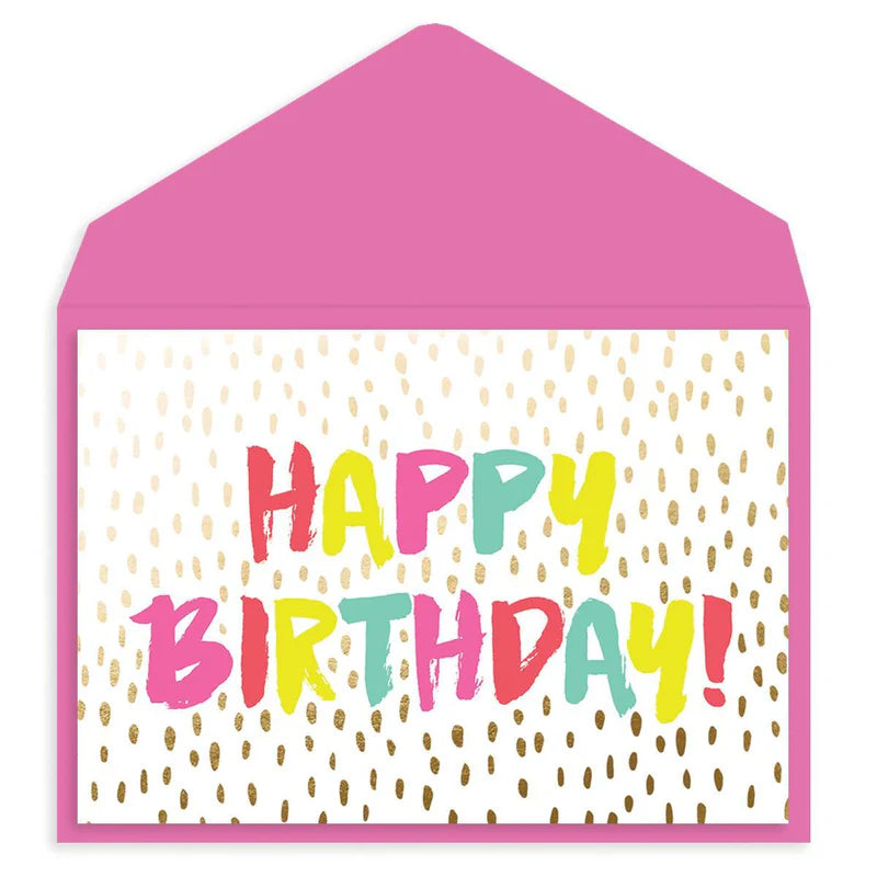 Colorful Brushed Birthday Card
