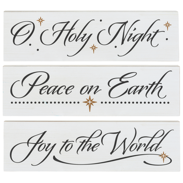 Joy, Peace, Holy Night Wall Decor