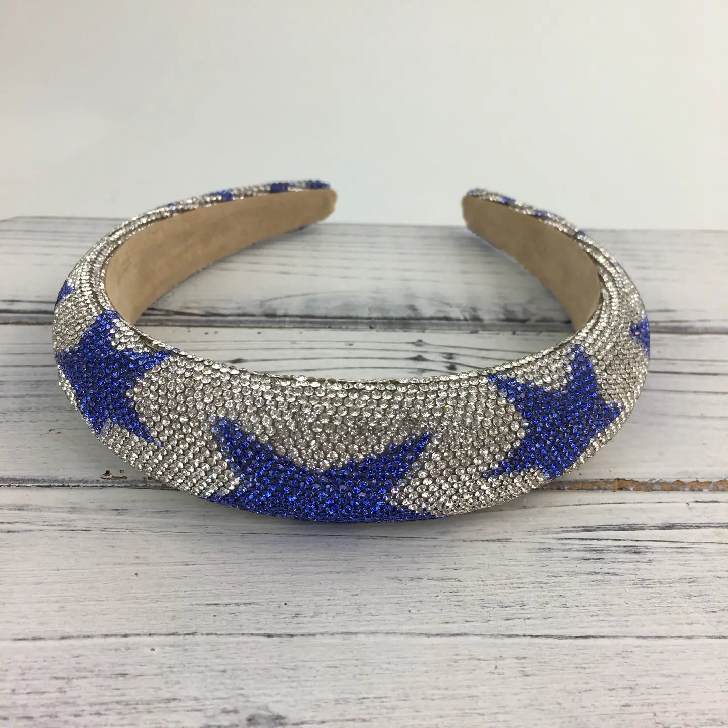 Blue Rhinestone Star Headband
