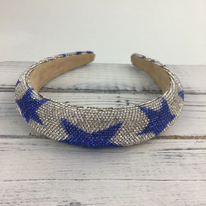 Blue Rhinestone Star Headband