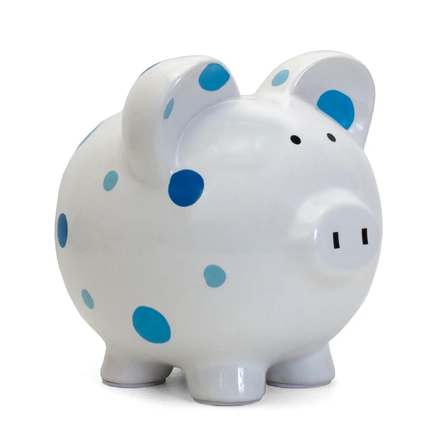 Blue Multi Dot Piggy Bank