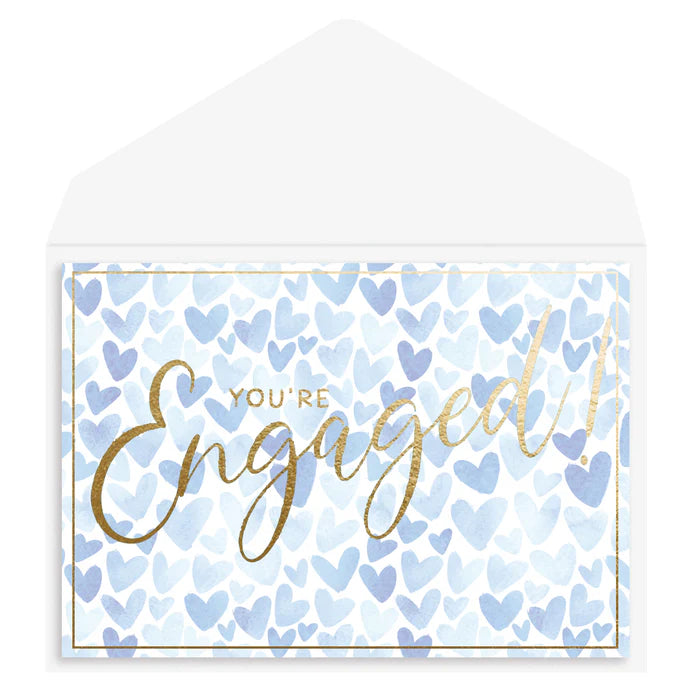 Engaged hearts Engagement Card