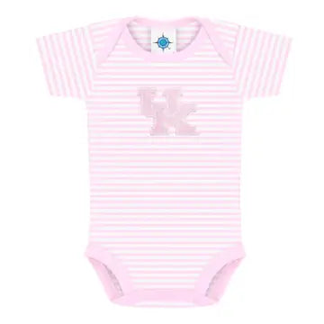 Kentucky Wildcats Striped Infant Bodysuit-Pink