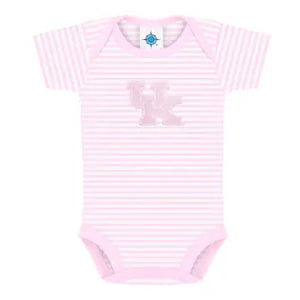 Kentucky Wildcats Striped Infant Bodysuit-Pink