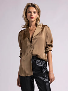 V-Neck Button Up - Brienne Top