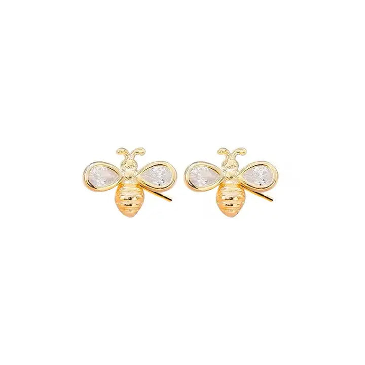 Honey Bee Stud Earrings