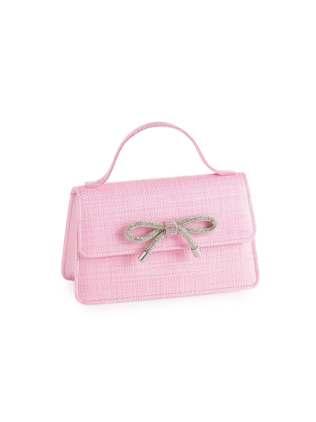 Pink Bowie Straw Mini Bag