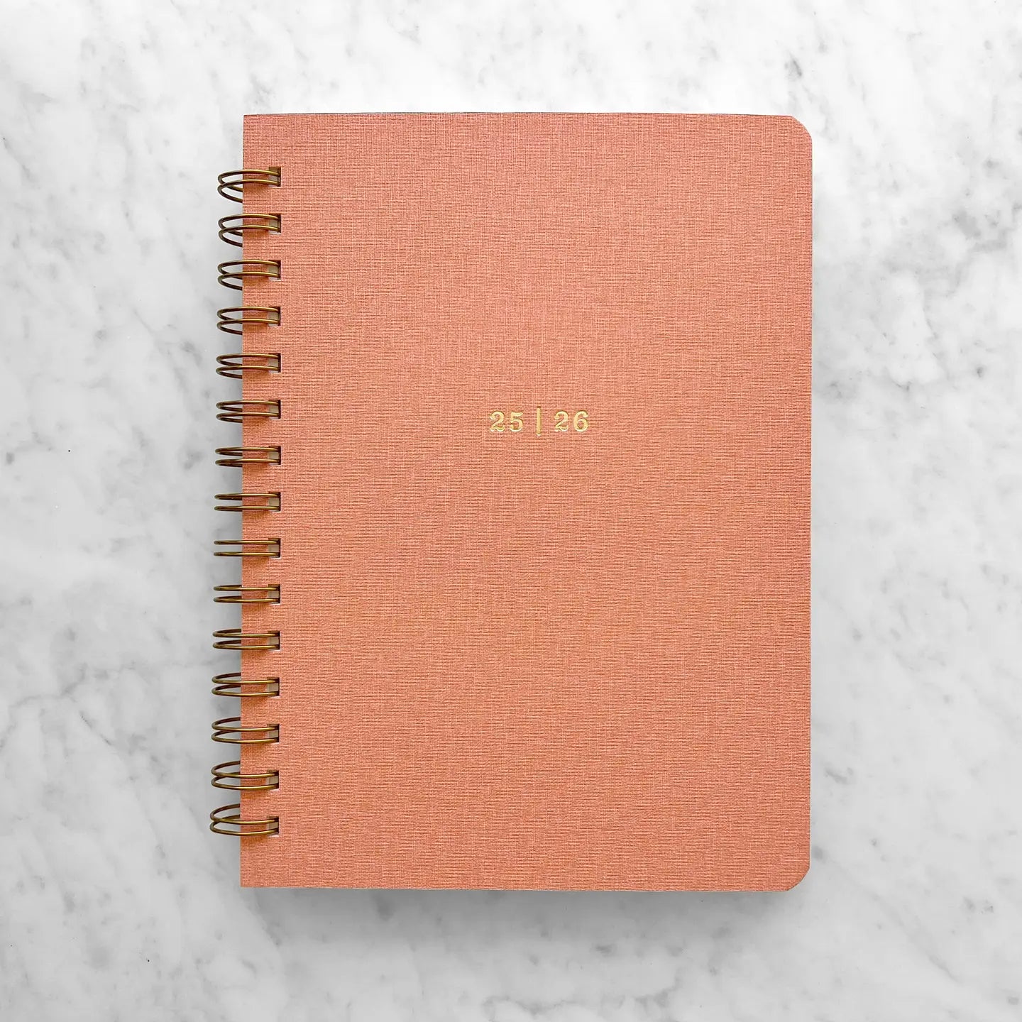 Aug 2025-July 2026 12-Month Planner, Peach Book Cloth