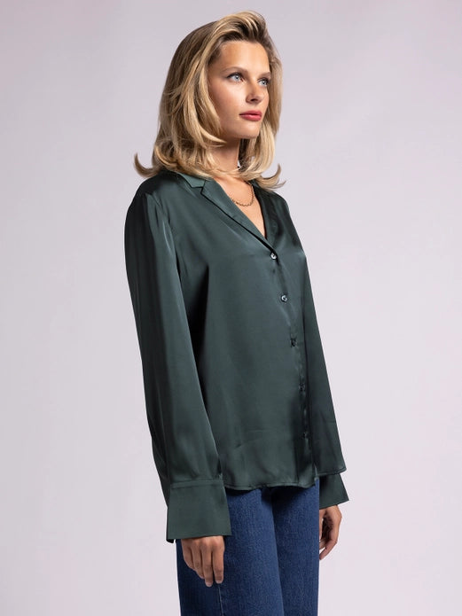 V-Neck Button Up - Brienne Top