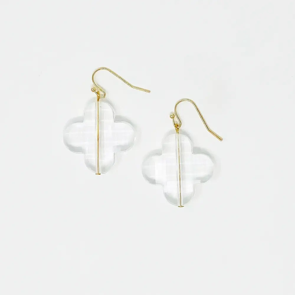 Folli Earrings - French Hook/ Clear