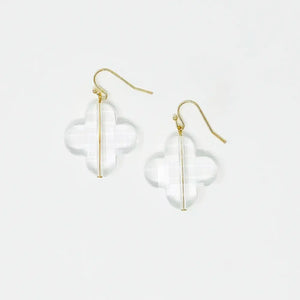 Folli Earrings - French Hook/ Clear