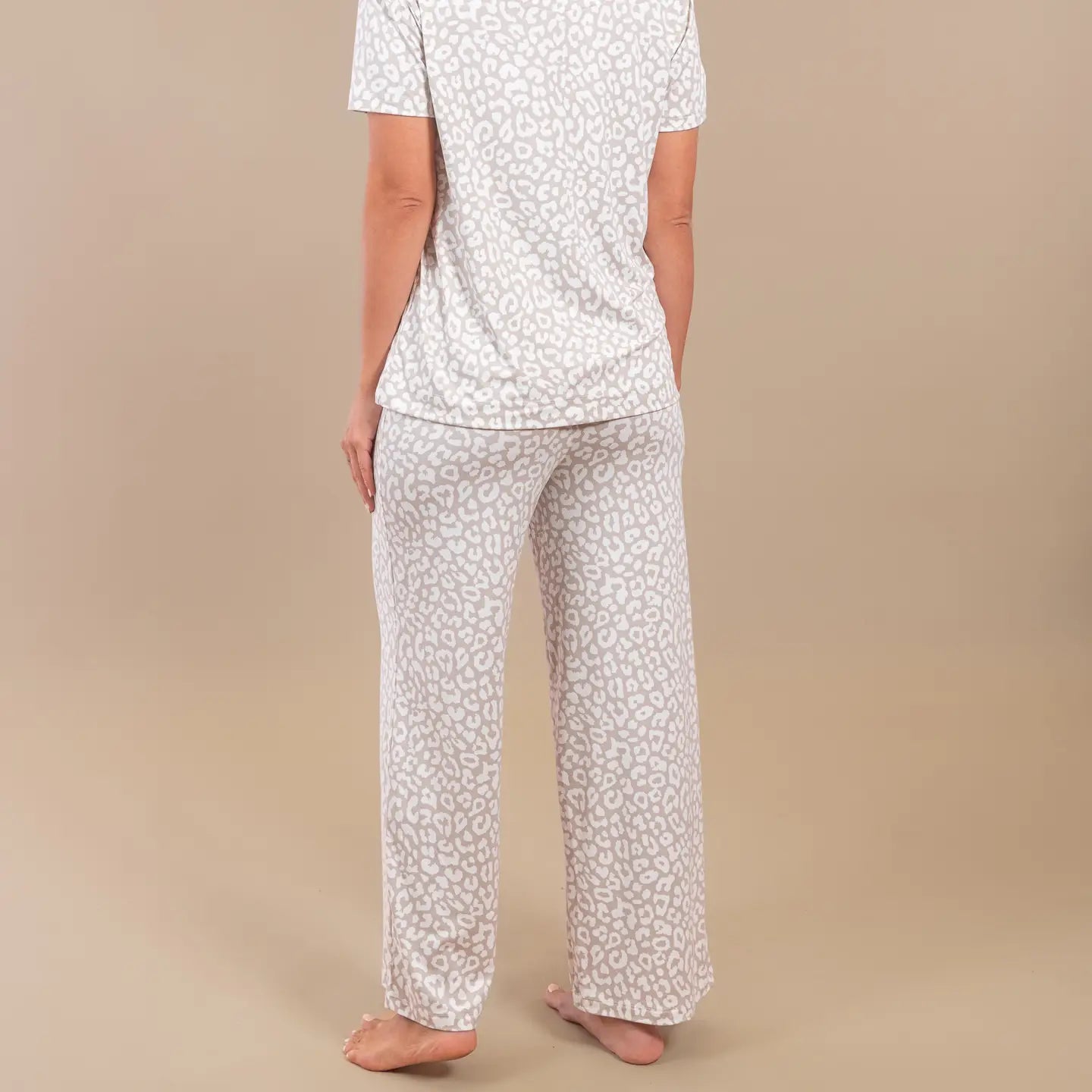 Taupe Leopard Pajamas
