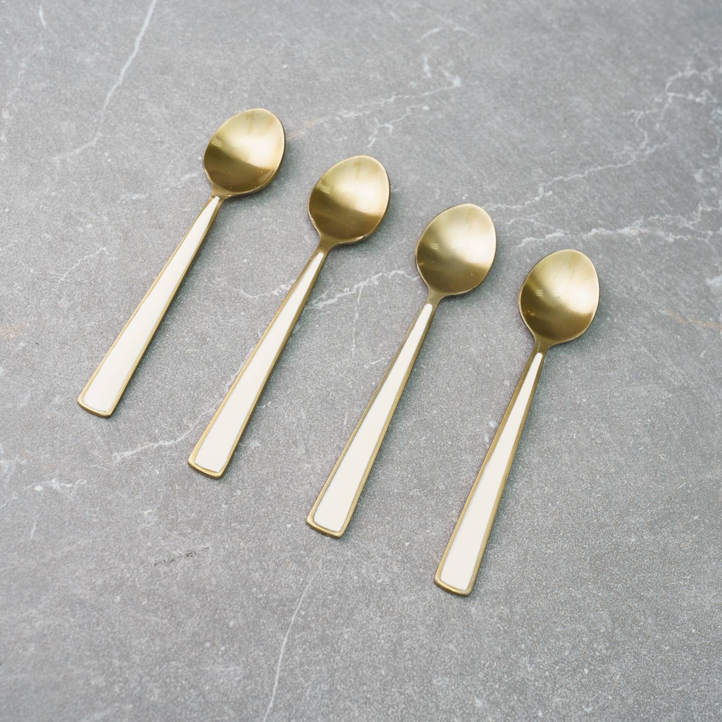 Golden Java Spoons, Set of 4