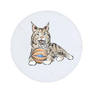 Wildcat with Basketball Kentucky Marble Coaster