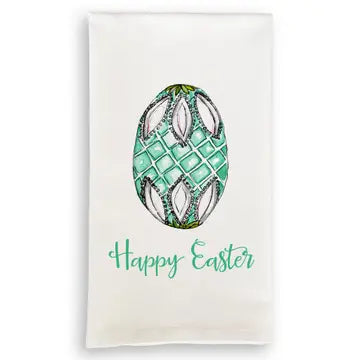 Green Fab Egg Tea Towel