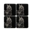 HORSE PORTRAIT SLATE COASTERS (SET OF 4)