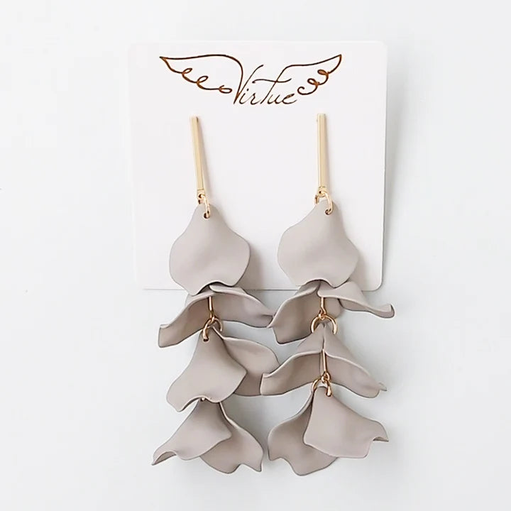 Hyacinth Earrings-Taupe