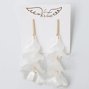 Hyacinth Earrings-White