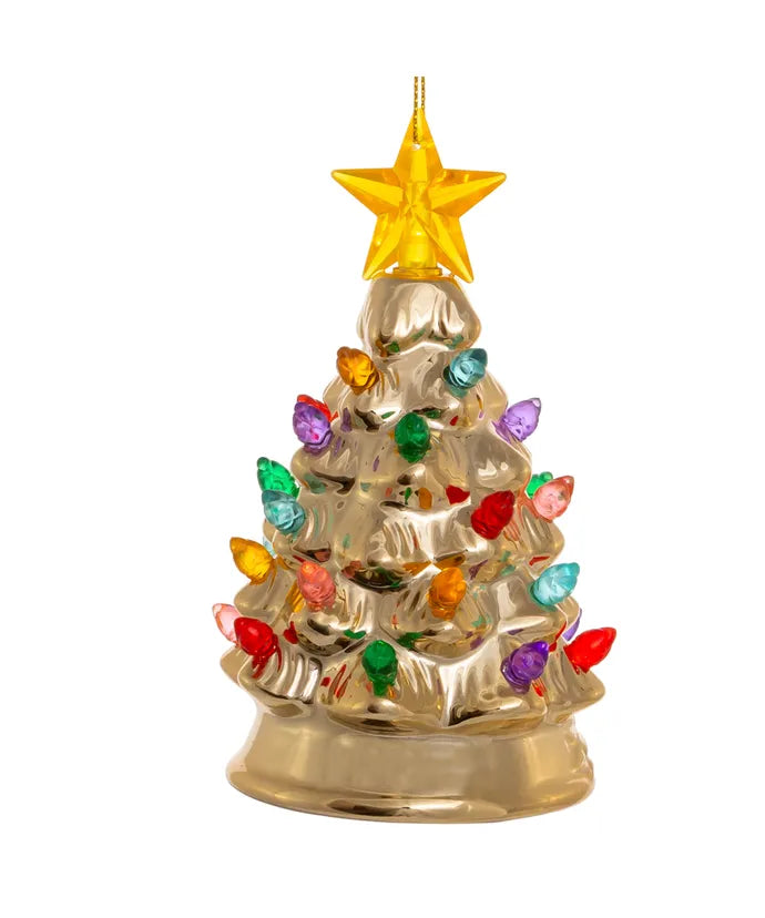 5.5" LED Gold Christmas Tree Ornament