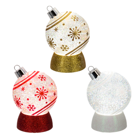 LED Light Up Snowflake Ornament Shimmers