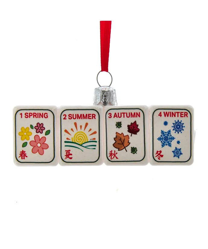Noble Gems™ Glass Mahjong Ornament
